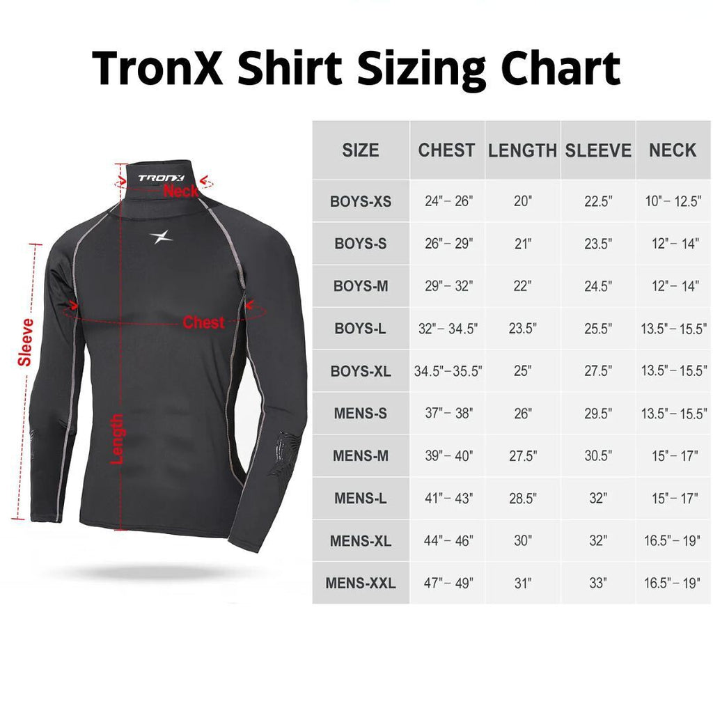 TronX Compression Cut Resistant Neck Guard Shirt Senior